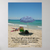 Beach Umberella poster (Voorkant)