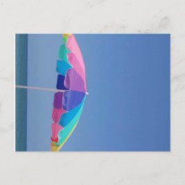 Beach umbrella briefkaart