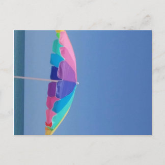 Beach umbrella briefkaart