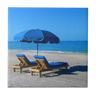 Beach Umbrella Lounge Chairs Tegeltje