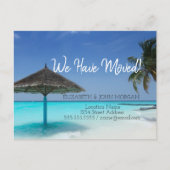 Beach Umbrella Moving Aankondigingskaart (Voorkant)