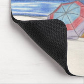 BEACH UMBRELLAS mousepad Muismat (Hoek)