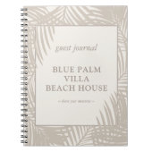 Beach Vacances location Guest Journal Carnet (Devant)