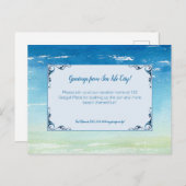 Beach Vacation Accueil Invitation Invitation (Devant / Derrière)