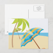 Beach Vacation Briefkaart (Voorkant / Achterkant)