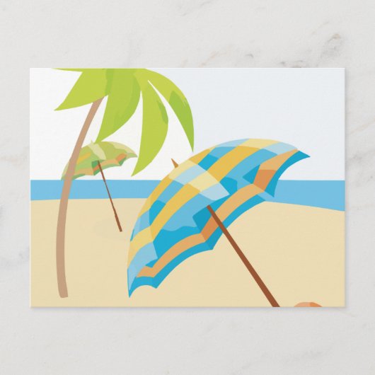 Beach Vacation Briefkaart (Voorkant)