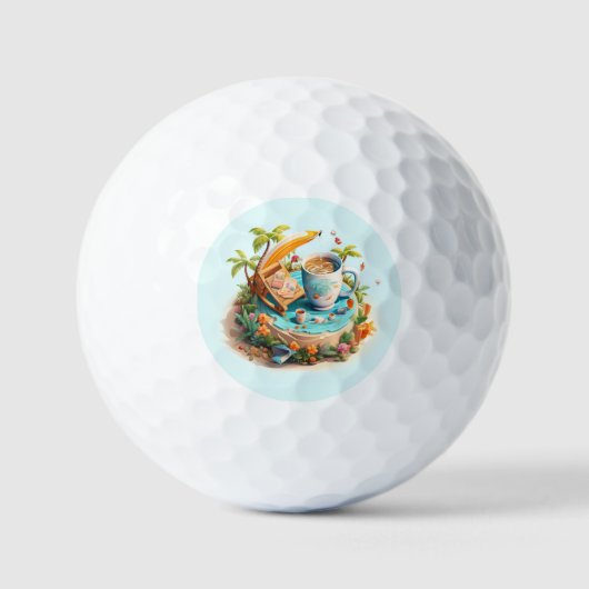 Beach Vacation Golfballen (Voorkant)