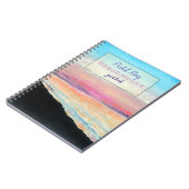 Beach Vacation Rental Pastel Sunset Guest Book Notitieboek (Linkerzijde)