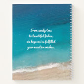 Beach Vacation Rental Retro Mod Custom Guest Book Notitieboek (Achterkant)