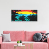Beach van Magen | Caraïben Kunst Canvas Afdruk (Insitu (Woonkamer))