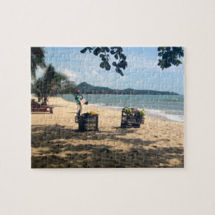 Beach Vendors ... Lamai Beach, Koh Samui Island Legpuzzel