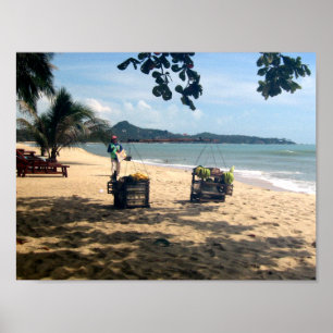 Beach Vendors ... Lamai Beach, Koh Samui Poster