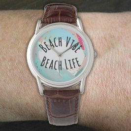 Beach Vibe Beach Life Horloge