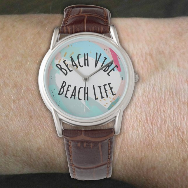 Beach Vibe Beach Life Horloge (Creator heeft geüpload)