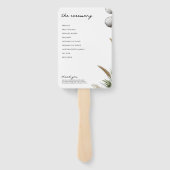 Beach Vibe Ceremony Programma Handwaaier (Achterkant)