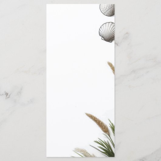 Beach Vibe Menu (Achterkant)