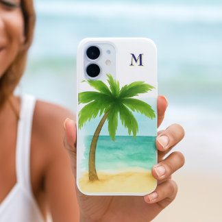 Beach Vibe Palm Tree  iPhone 16 Hoesje