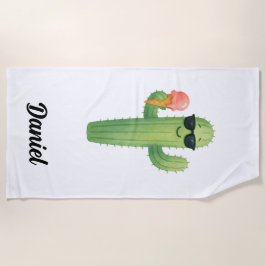 Beach Vibes Cactus Beach Towel Strandlaken