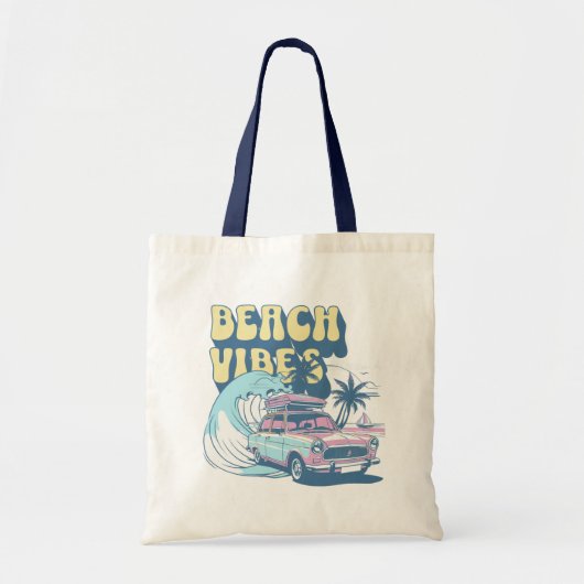 Beach Vibes Canvas tas (Voorkant)