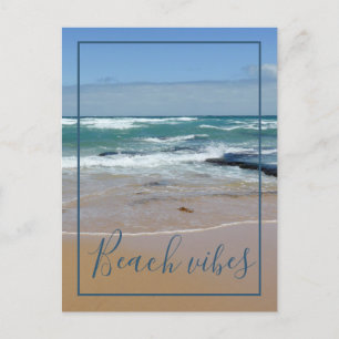 Beach Vibes Ocean Waves Briefkaart