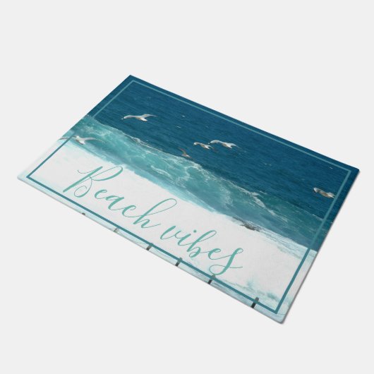Beach Vibes Ocean Waves door Mat (Schuin)