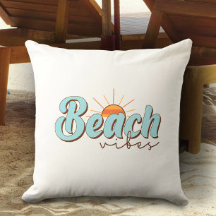 Beach Vibes Retro Summer Sun Kussen