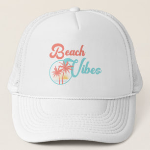 Beach Vibes Sunset Trucker Pet