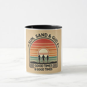 Beach Vibes Sunset Vriendschapsdoelen Mok