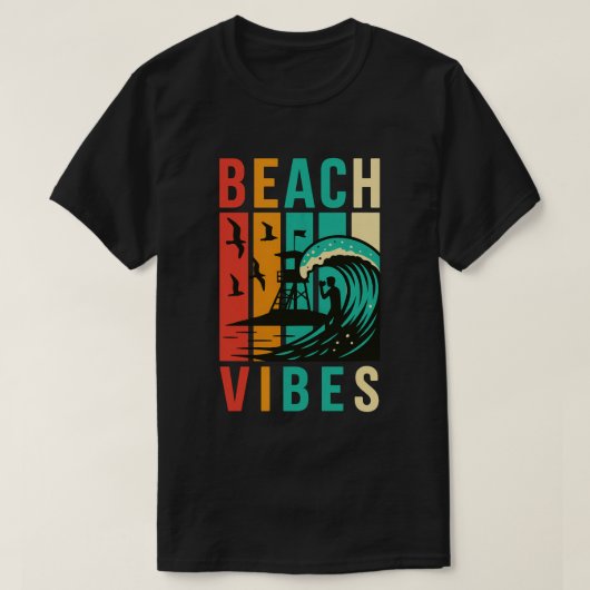 Beach Vibes  T-shirt (Design voorkant)