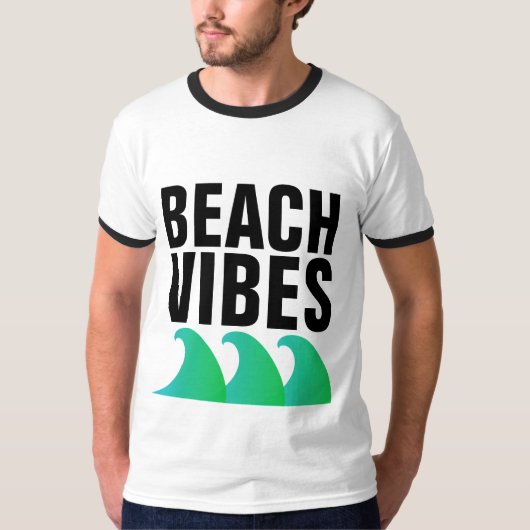 BEACH VIBES T-Shirts (Voorkant)
