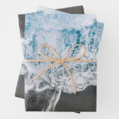 Beach Vibes Wrapping Paper Sheets (In situ)