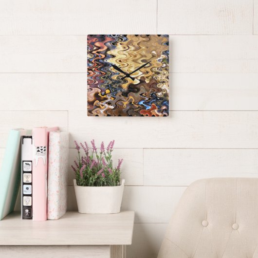 BEACH VIERKANTE KLOK (Leeskamer)