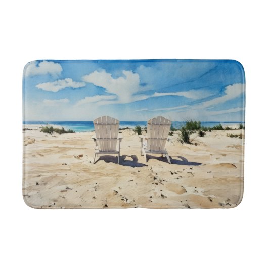 Beach Viewing Chairs Bath Mat (Voorkant)