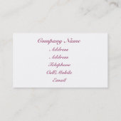 BEACH VISITEKAARTJE (Achterkant)