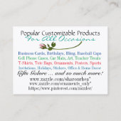 Beach Visitekaartje (Achterkant)