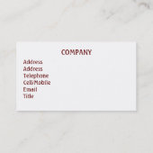 BEACH VISITEKAARTJE (Achterkant)