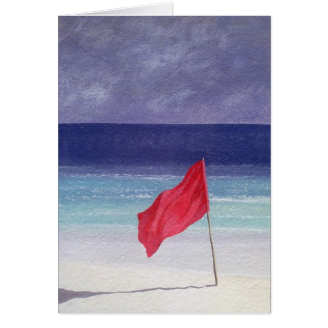 Beach vlag - Storm Warning 1985 (Voorkant)