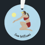 Beach Volleyball<br><div class="desc">Conception de volley-ball de plage avec texte personnalisable.</div>