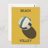 Beach Volleyball Briefkaart (Voorkant / Achterkant)