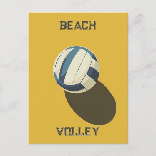 Beach Volleyball Briefkaart (Voorkant)