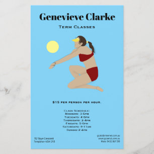 Beach Volleyball Flyer