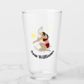 Beach Volleyball Glas (Voorkant)