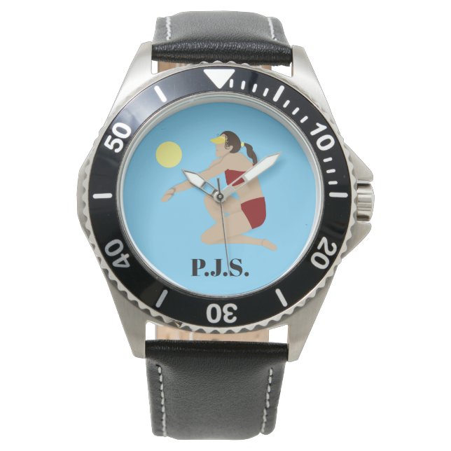 Beach Volleyball Horloge (Voorkant)