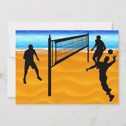 Beach Volleyball Kaart (Voorkant)