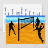 Beach Volleyball Kaart (Voorkant / Achterkant)