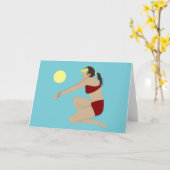 Beach Volleyball Kaart (Gele Bloem)