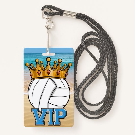 Beach Volleyball MVP Badge (Voorkant met draagriem)