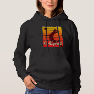 Beach Volleyball Player Coach Bump Set Spike Repea Hoodie