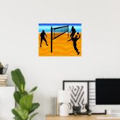 Beach Volleyball Poster (Thuiskantoor)