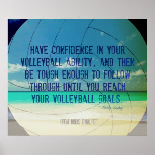 Beach Volleyball Poster 017 voor Motivatie